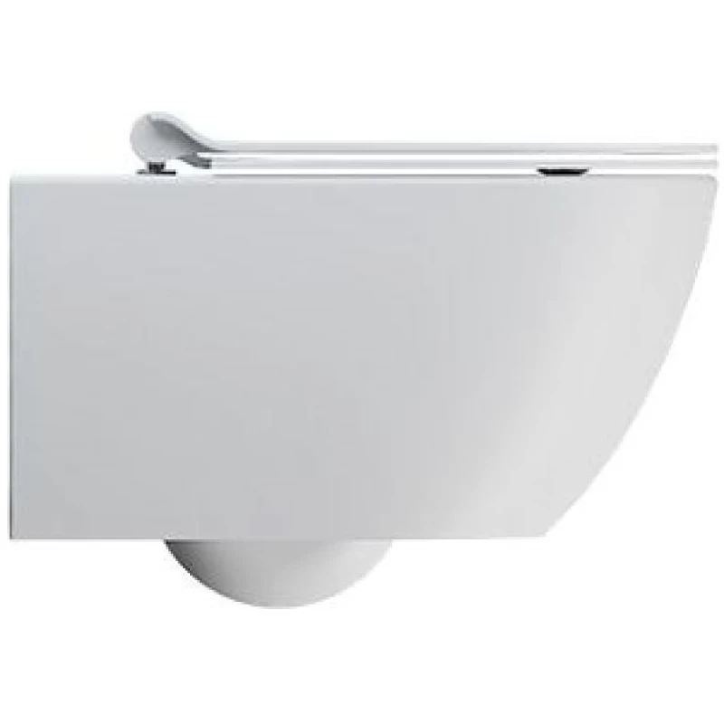 Унитаз подвесной безободковый GSI PURA 8815FR509 550 мм х 360 мм, с Swirlflush, с крепежом, Белый матовый (старый артикул 881509 / 8815FR209)