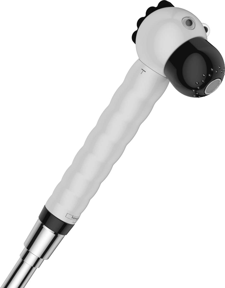 Ручной душ детский "Зебра" HANSGROHE Jocolino 2jet 28787640 Белый/Чёрный