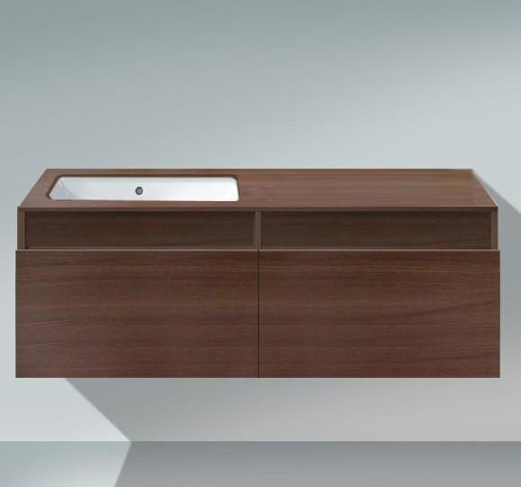 Тумба подвесная под раковину, встроенную снизу Duravit DuraStyle DS 6885 L5353 каштан темный (изделие снято с производства)