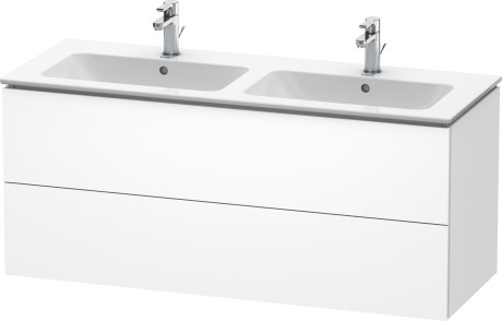 Тумба подвесная под две раковины Duravit L-Cube LC625801818 белый матовый