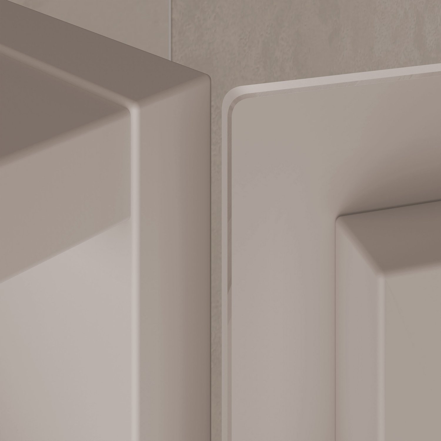 Высокий шкаф - пенал с освещением KEUCO STAGELINE 32831 180102 360 мм х 400 мм х 1800 мм с 1 дверцей, петли справа, с 1 полкой в середине и 4 полками, кашемир/кашемир