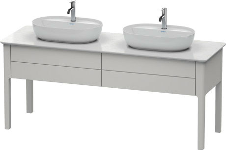 Тумба напольная под столешницу Duravit Luv LU9562B3939 скандинавский белый