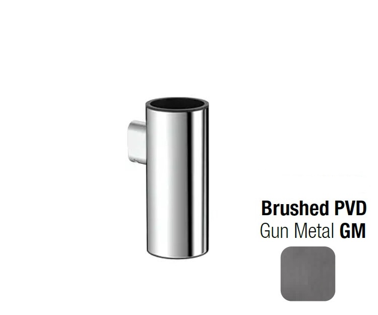 Стакан подвесной для зубных щёток  ALMAR Shower Accessories E070001.GM цвет Оружейный металл брашированный PVD Gun Metal 