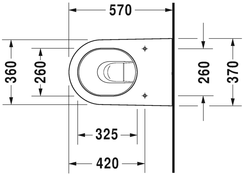 Напольный приставной унитаз Duravit Starck 2 2128090000 белый