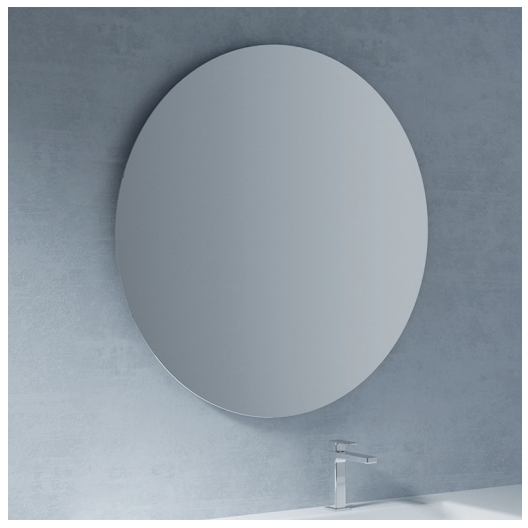 Зеркало круглое  без подсветки для ванной комнаты BMT Galaxy 801 425 090 01   900х900х30 мм, серый