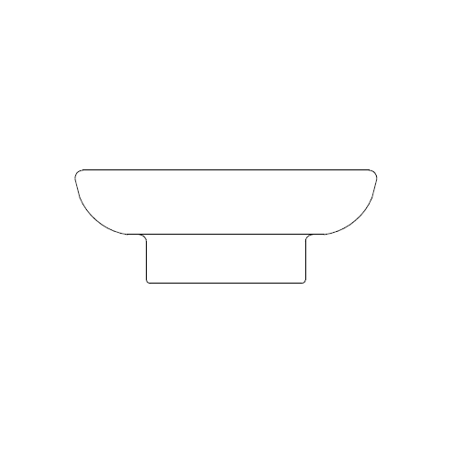 Мыльница керамическая без держателя NICOLAZZI ACCESSORI Classic C1487/1 Белая