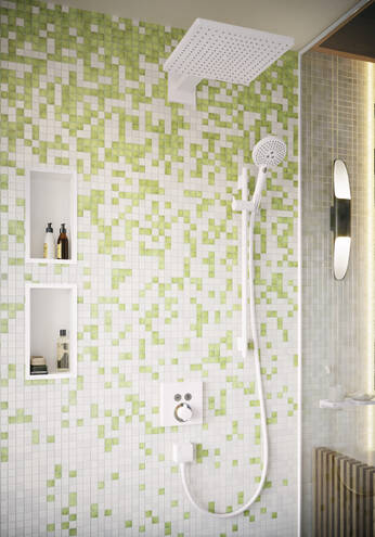 Штанга для душа 90 см Hansgrohe Unica S Puro 28631700 Белый матовый