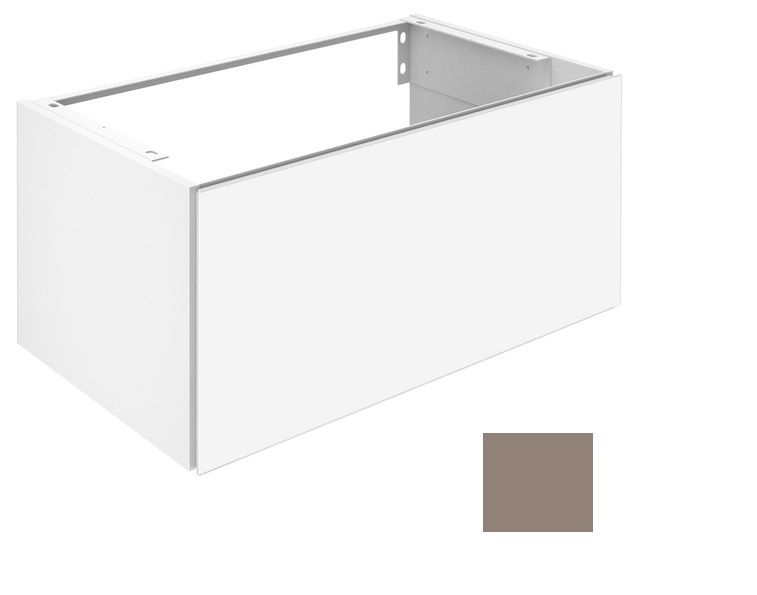 Тумба под умывальник Keuco Plan 32961 140000 корпус лак матовый трюфель, фасад стекло глянцевый трюфель