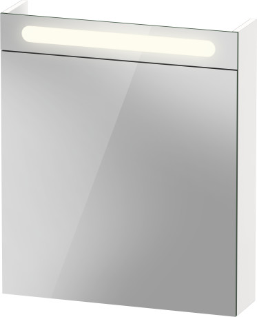 Зеркальный шкаф с подсветкой DURAVIT Duravit No.1 N17920R00000000 148 мм х 600 мм х 700 мм, с одной дверцей, петли справа, белый
