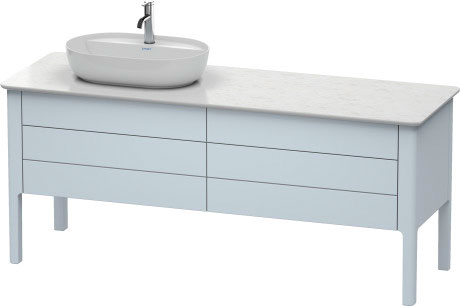 Тумба напольная под столешницу Duravit Luv LU9568L9797 светло-голубой (изделие снято с производства)