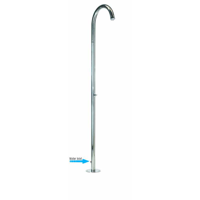 Душевая колонна Bossini Outdoor/Indoor Columns Pool Floor L00822 из нержавеющей стали