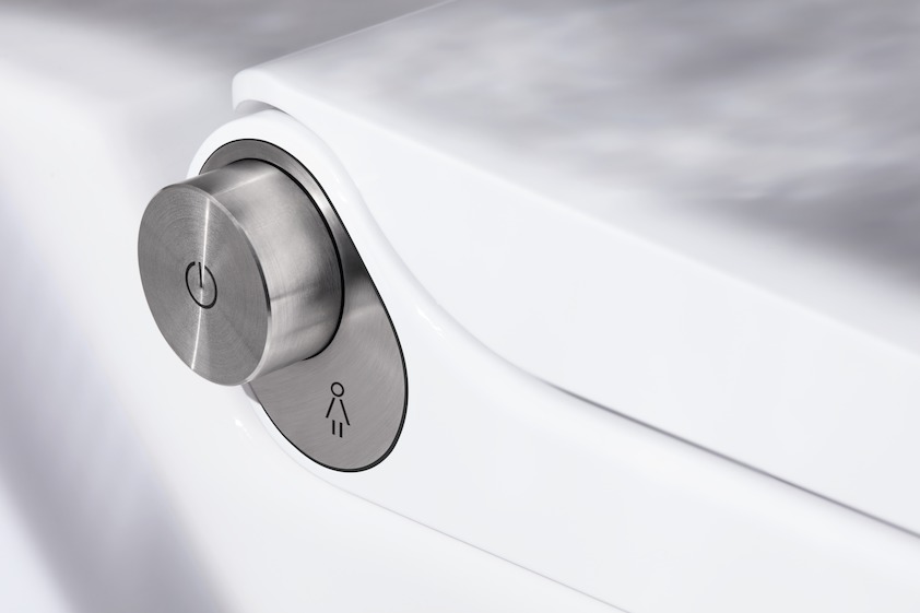 Унитаз-биде подвесной безободковый Laufen Riva  820691.000.000.1,  белый, покрытие LCC, скрытый подвод воды