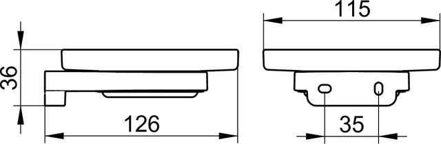 Мыльница из хрусталя Keuco Collection Moll 12755 009000 без держателя, цвет прозрачный: