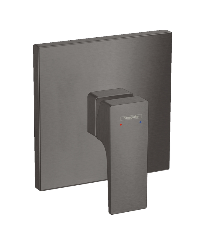 Наружная часть смесителя для душа HANSGROHE Metropol 32565340 с рычаговой рукояткой, цвет Чёрный шлифованный хром