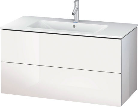 Тумба подвесная под раковину Duravit L-Cube белый глянцевый