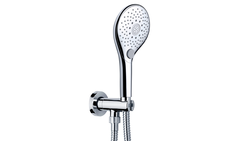 Душевой комплект BOSSINI SYNCRONIA C12033.021 с лейкой, держателем и шлангом, золото