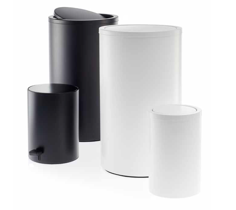 Корзина для белья  DECOR WALTHER  DW 121  0610700    58 X Ø 35 см, 40 л, вращающаяся крышка, нержавеющая сталь глянцевая