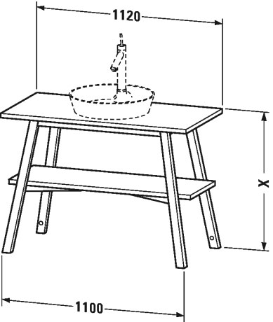 Напольная тумба Duravit Cape Cod CC953208181 белый бук