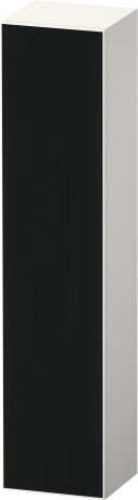 Шкаф-пенал высокий петли слева DURAVIT ZENCHA ZE1352L63840000 360 мм х 400 мм х 1760 мм, стекло чёрное/белый суперматовый