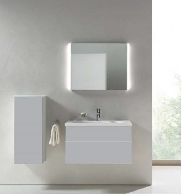 Средний шкаф Keuco Royal Reflex 34020 130001 корпус матовый лак/фасад стекло титан