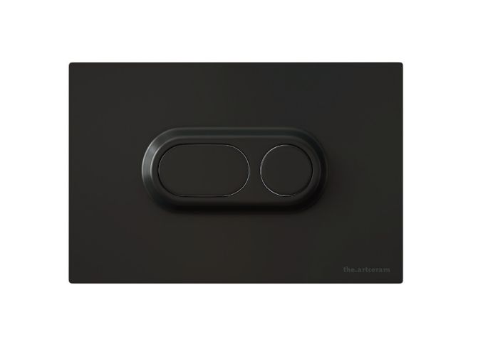 Клавиша смыва ARTCERAM ATELIER 702.000.17  245х163 мм, 2 режима, чёрный матовый