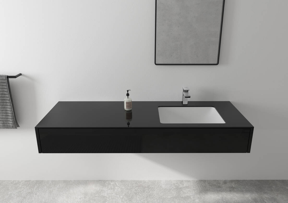 Смеситель для раковины HANSGROHE Vernis Shape 71561670 со сливным гарнитуром, матовый чёрный