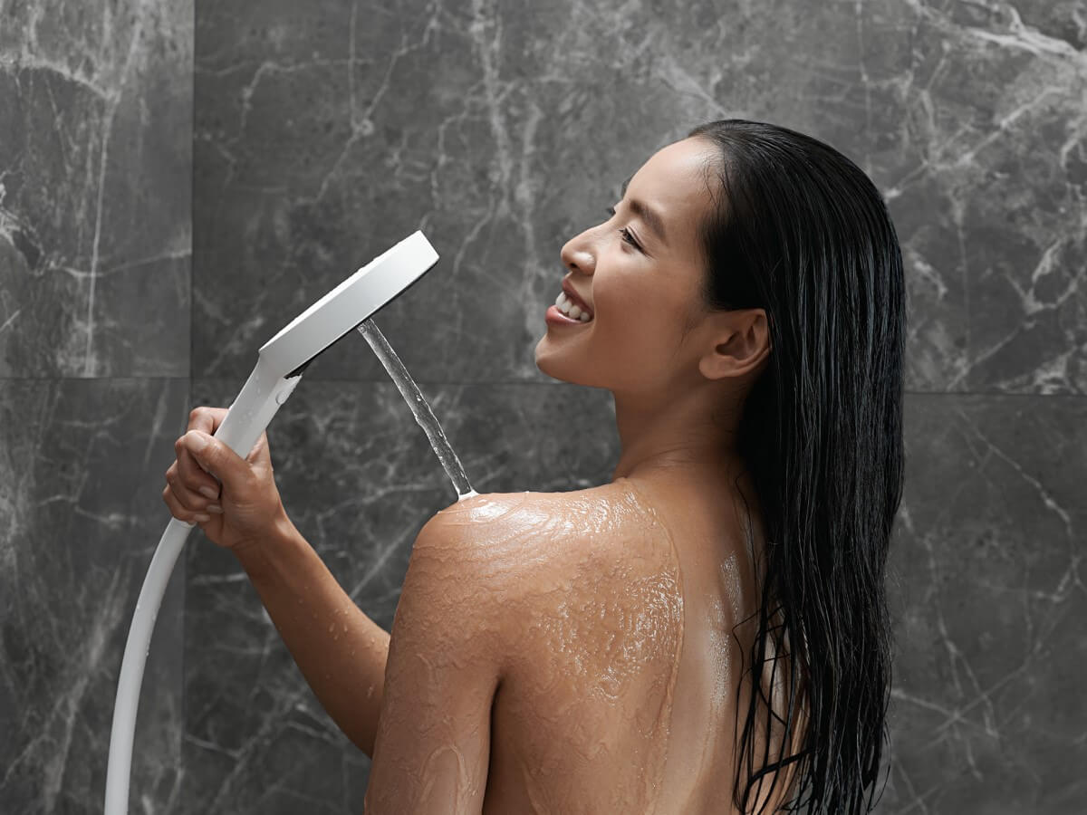 Душевой набор Hansgrohe Rainfinity Porter 130 3jet 26852700 с держателем и шлангом 125 см, Белый матовый