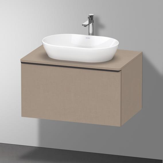 Тумба подвесная под раковину DURAVIT D-Neo DE494707575 800 мм х 550 мм, с консолью, с одним выдвижным ящиком, лён