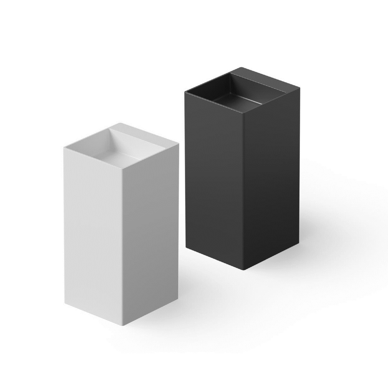 Раковина напольная DEA DESIGN  Pedestal Basin  DD2019 420 18    42x45xh90 см, из композита Solid surface, д/клапан с крышкой из композита, цвет белый матовый 18