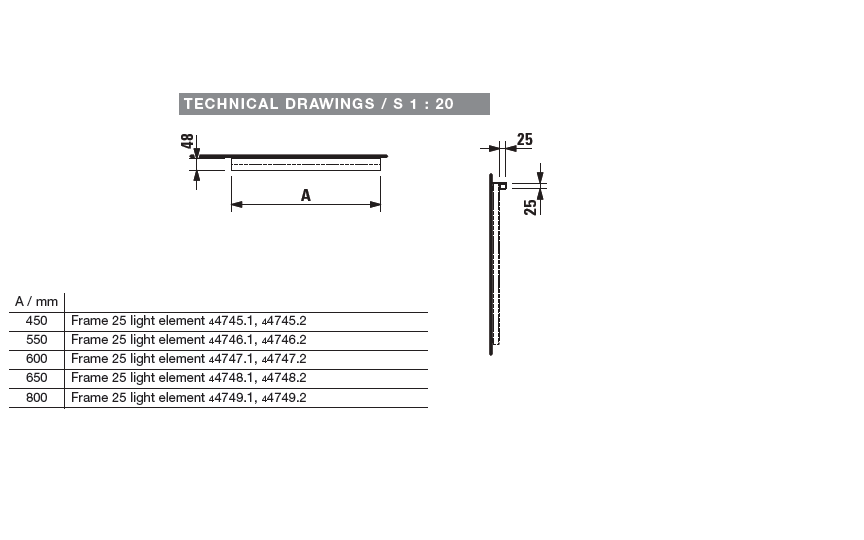 Подсветка для зеркала горизонтальная  Laufen  Frame 25   4.4749.2.900.007.1, 80см,  корпус  алюминий, сенсорный переключатель