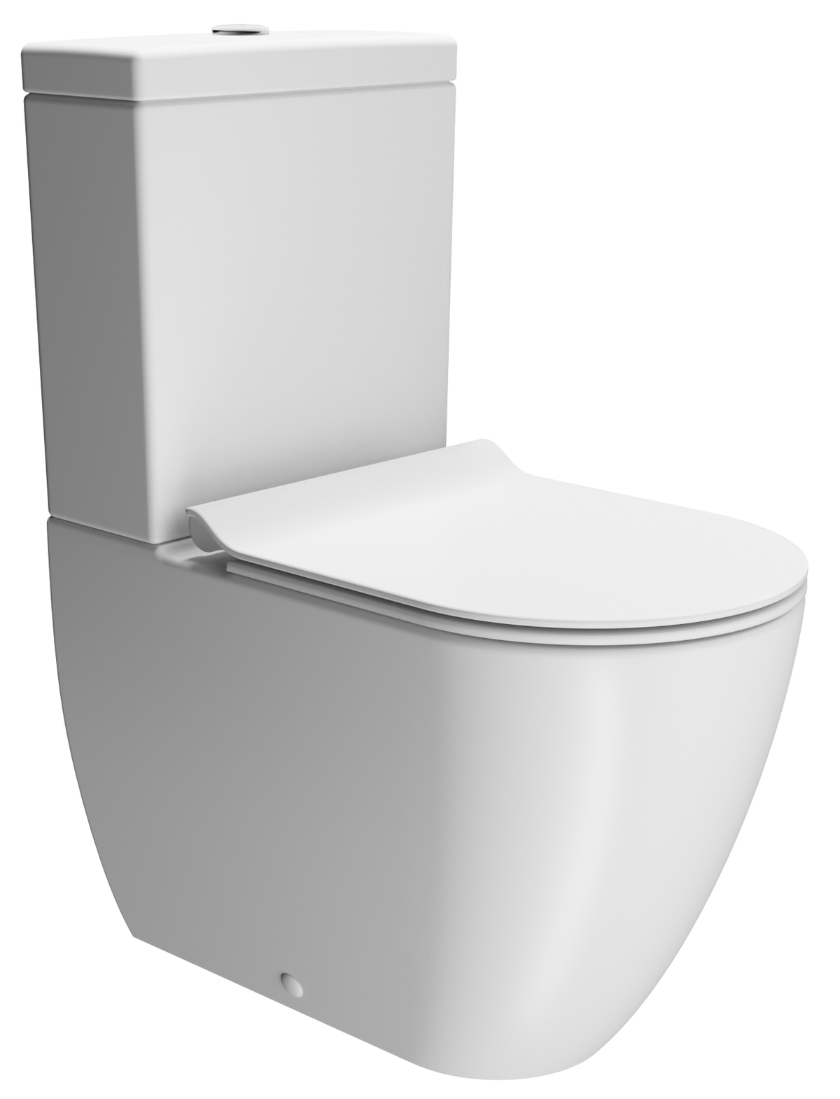 Унитаз напольный безободковый GSI PURA 8806F09 630 мм х 360 мм, Swirlflush, с креплением, цвет Белый матовый (старый артикул 880609)