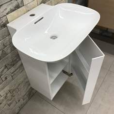 Тумба подвесная   Laufen  INO  4.2535.1.030.170.1    31,8 см под раковину   8.1030.2, 1 дверца петли слева, алюминий, белый матовый.