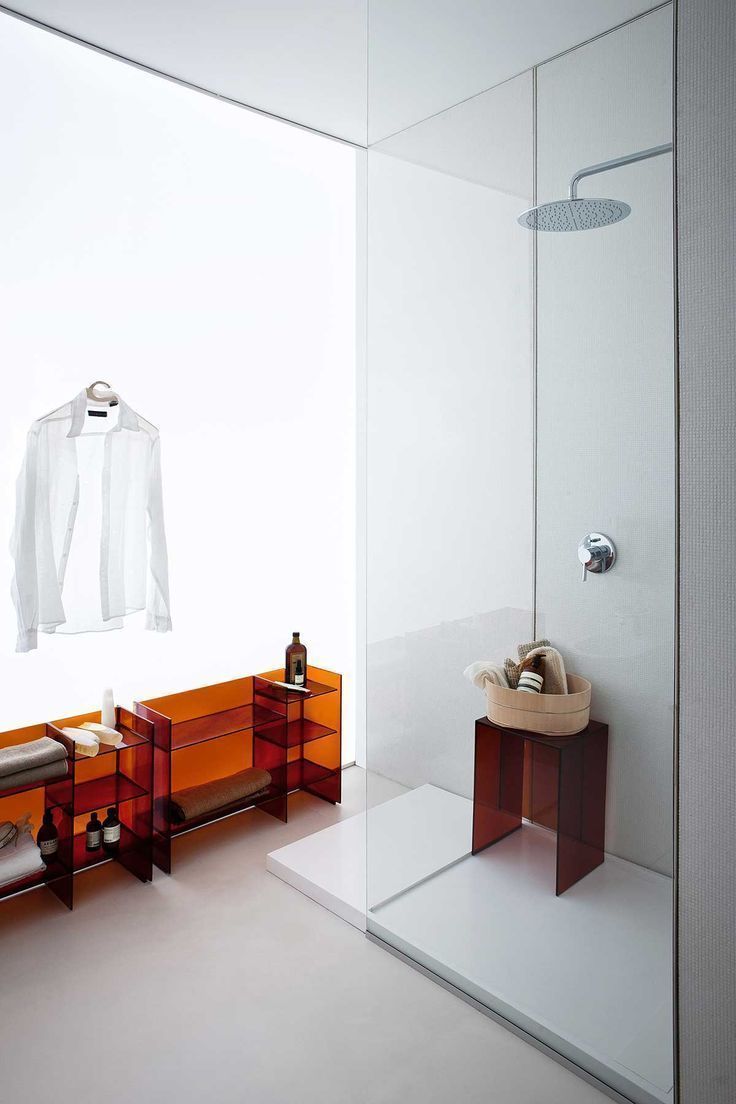 Табурет для ванной комнаты Kartell by Laufen   3.8933.0.081.000.1 пластик, цвет янтарь