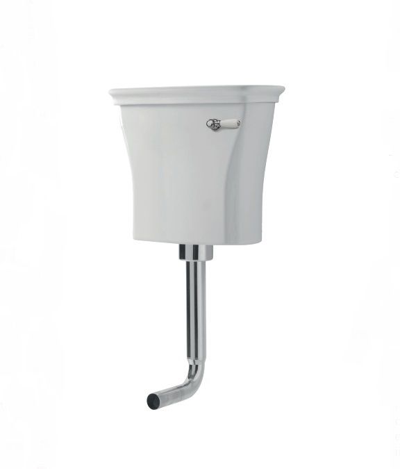 Сливной механизм для подвесного бачка ARTCERAM CIVITAS HEA013 71 с ручкой и со сливной трубой, хром