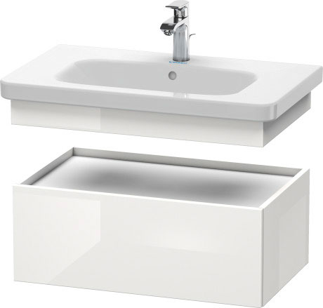 Тумба подвесная под раковину Duravit DuraStyle DS 6281 2222 белый глянцевый