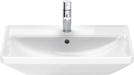 Раковина подвесная Duravit D-Neo 2366650000 650 мм х 440 мм, с переливом, с отверстием под смеситель, белая