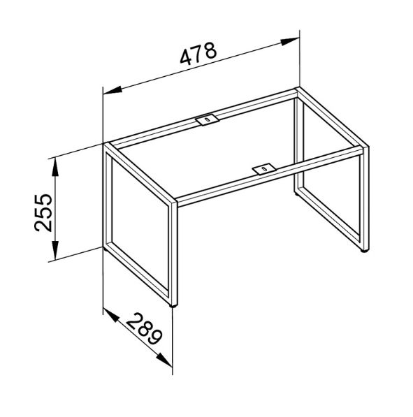 Напольные ножки Keuco Plan 32998 110006 лак антрацит матовый