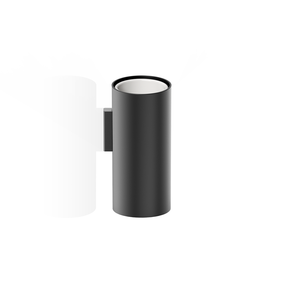 Стакан для зубных щеток подвесной DECOR WALTHER Mikado MK WMB  0522660    12 X Ø 5,5 х 6,5 см,с белым керамическим контейнером, цвет черный матовый