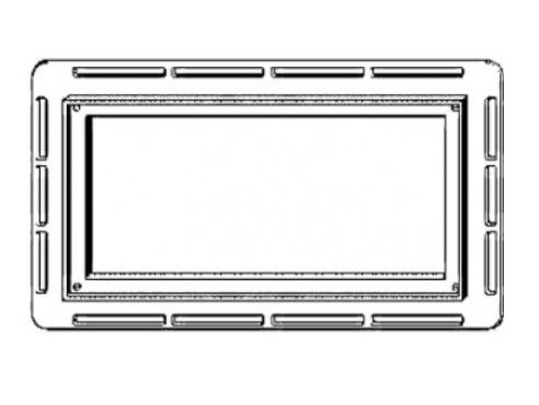 РАСПРОДАЖА Монтажная рамка для кнопки смыва Viega Visign for More 643096 заподлицо с плиткой, хромированная