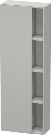 Шкаф высокий Duravit DuraStyle DS1238L0707 с тремя открытыми полками, бетонно-серый матовый