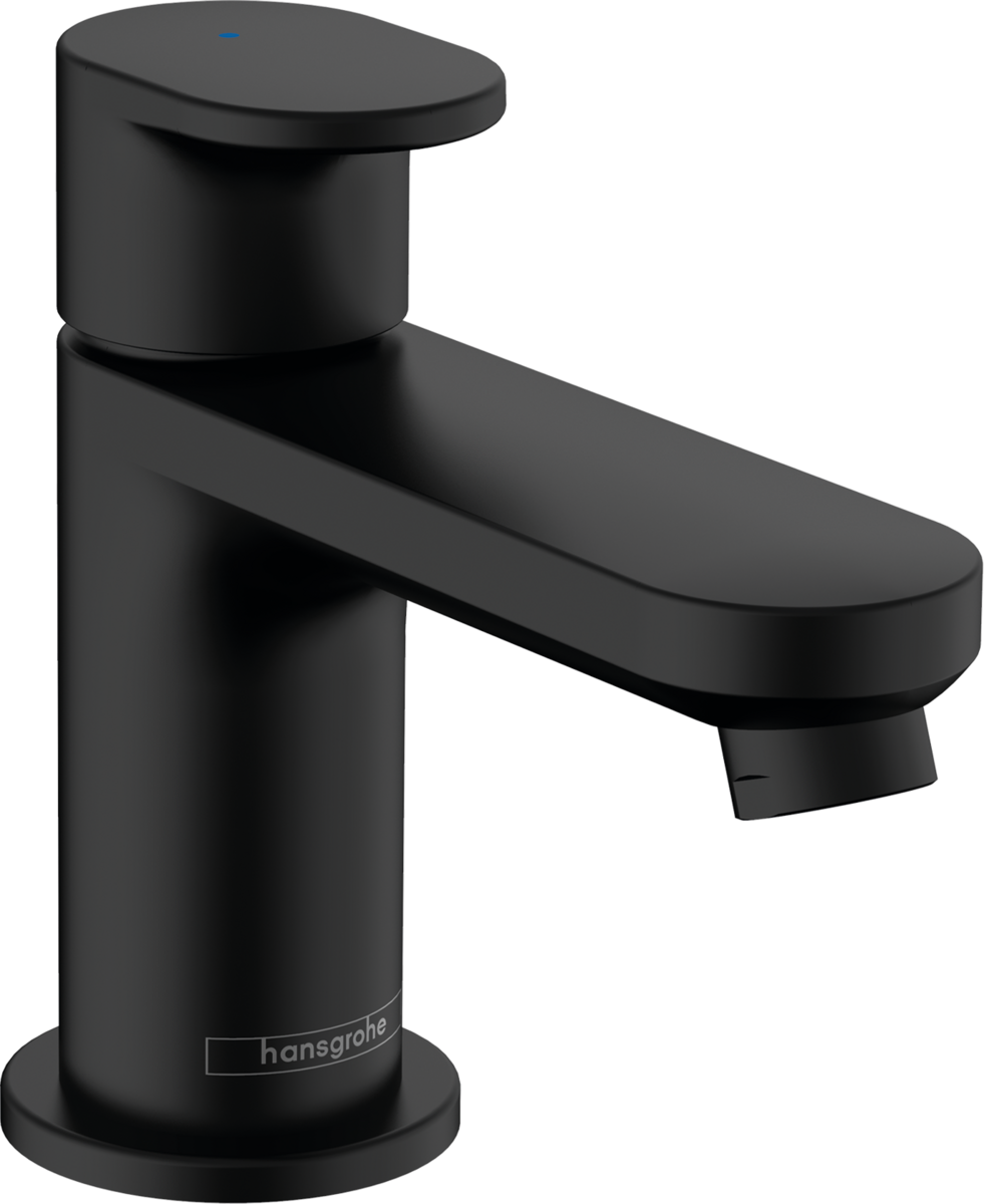 Смеситель для раковины HANSGROHE Vernis Blend 71583670 для холодной воды, без сливного набора, матовый чёрный