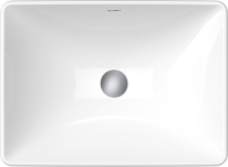 Раковина встраиваемая сверху Duravit D-Neo 0358600079 600 мм х 440 мм, без перелива, без отверстия под смеситель, белая