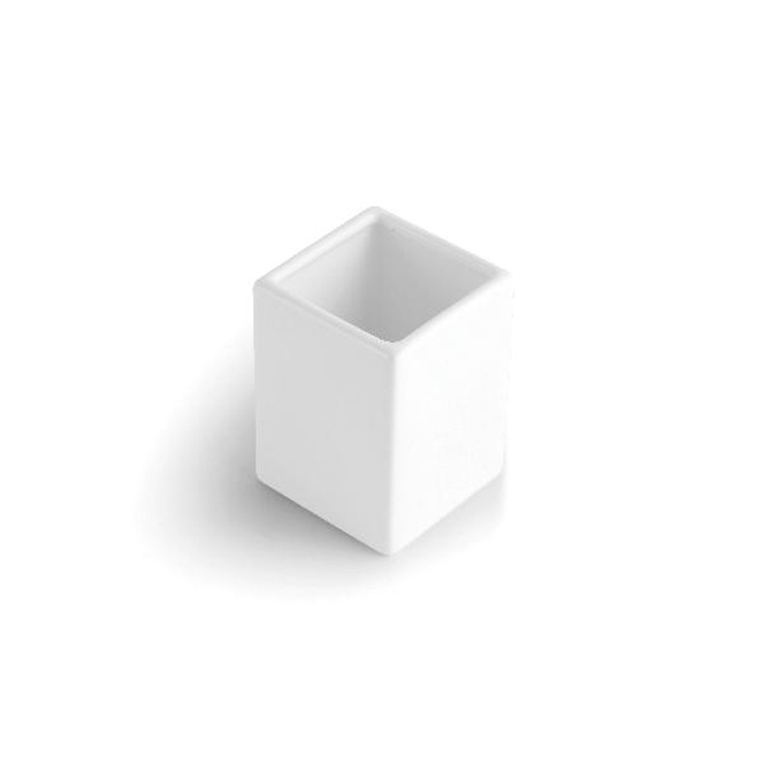 Стакан для зубных щёток настольный BERTOCCI LE CERAMICHE 123 4604 0000 100 мм, белый глянцевый