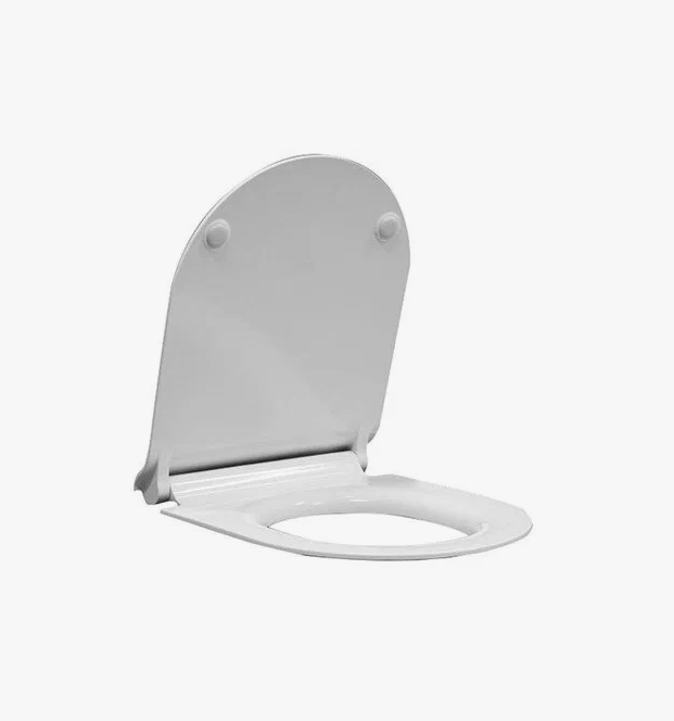 Сиденье для унитаза с крышкой GSI PURA MS76SN11 350 мм х 420 мм, SoftClose, цвет белый глянцевый