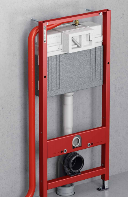 Инсталляция комплект 4 в 1 с панелью смыва TECE ТЕСЕnow 9400413 для установки подвесного унитаза, белый