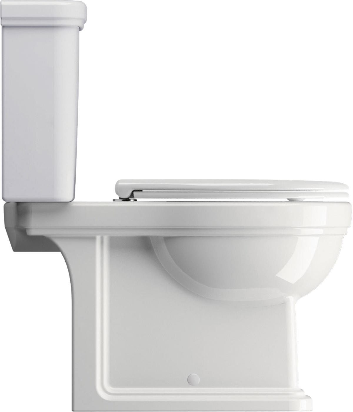 Унитаз напольный моноблок GSI CLASSIC 871711 705 мм х 370 мм, для крепежа FISR2, белый глянцевый