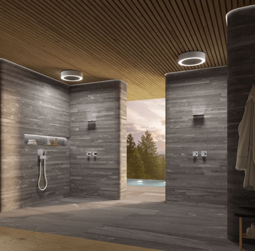 Смеситель однорычажный для душа KEUCO IXMO 59551 010202 с квадратной розеткой, хром