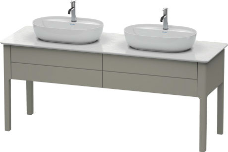 Тумба напольная под столешницу Duravit Luv LU9562B9292 каменно-серый