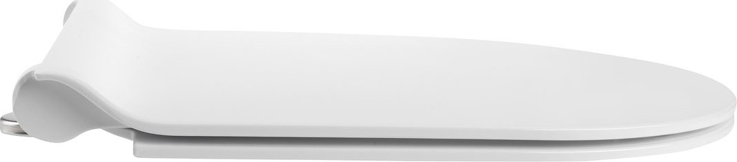 Сиденье GSI SLIM NEW MS86CSNS11, с микролифтом Soft Close, быстросъёмное, цвет Белый глянцевый