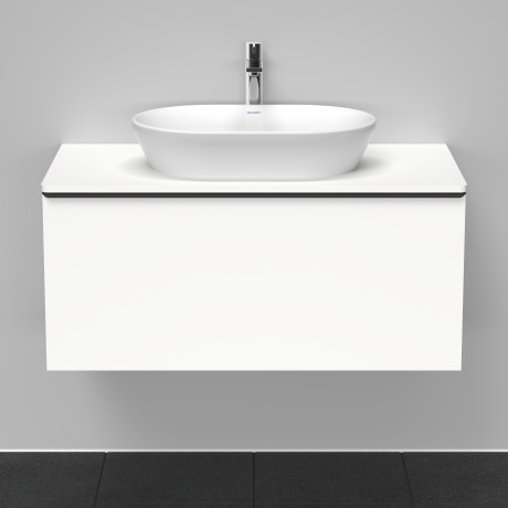 Тумба подвесная под раковину DURAVIT D-Neo DE494801818 1000 мм х 550 мм, с 1 выдвижным ящиком и консолью, белый матовый